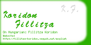 koridon fillitza business card
